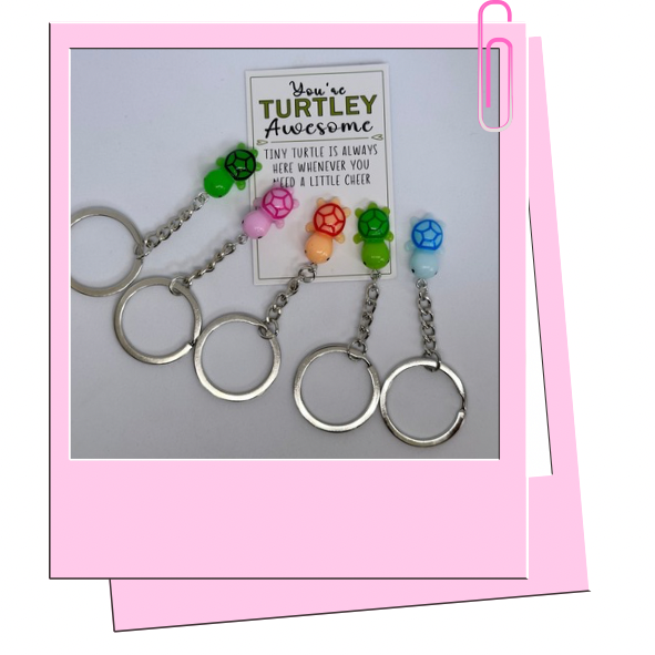 Turtle keyring pocket hug