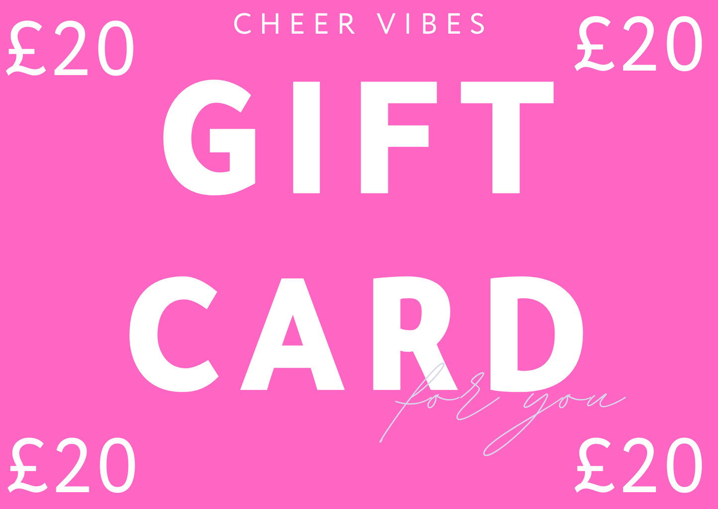 Cheer Vibes gift card