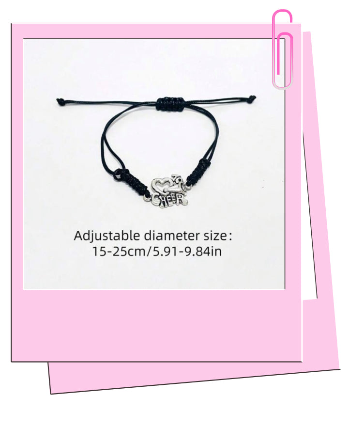Black cheer bracelet