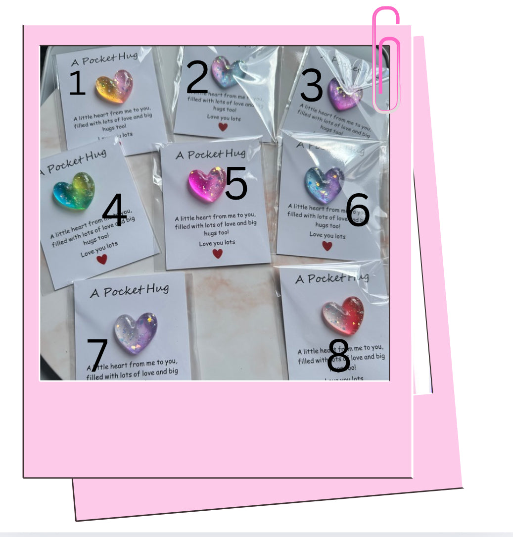 Colourful Heart Pocket Hug