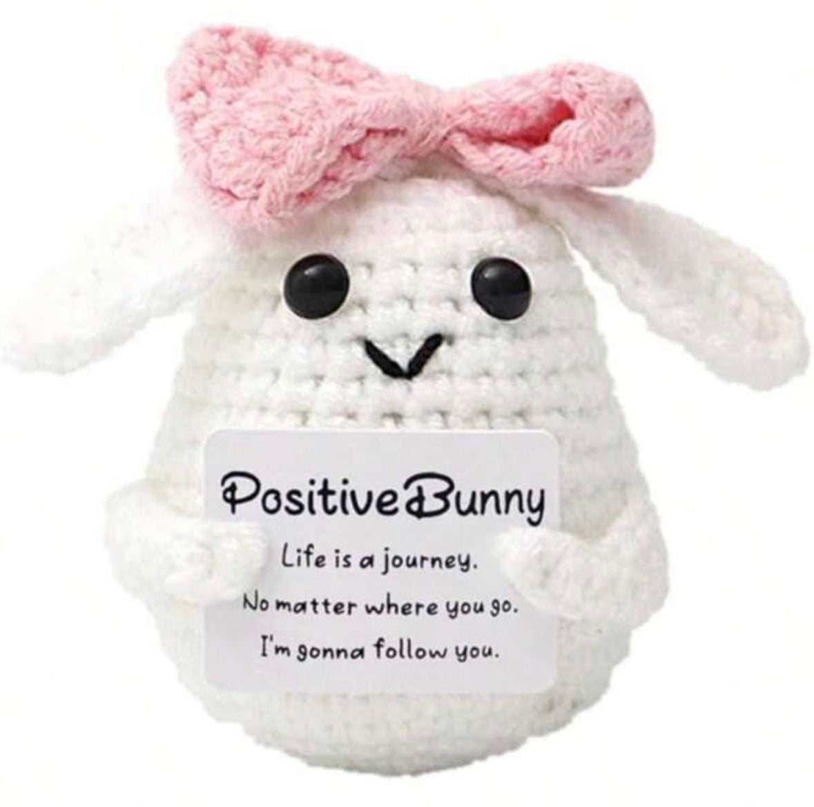 Positive bunny with bow