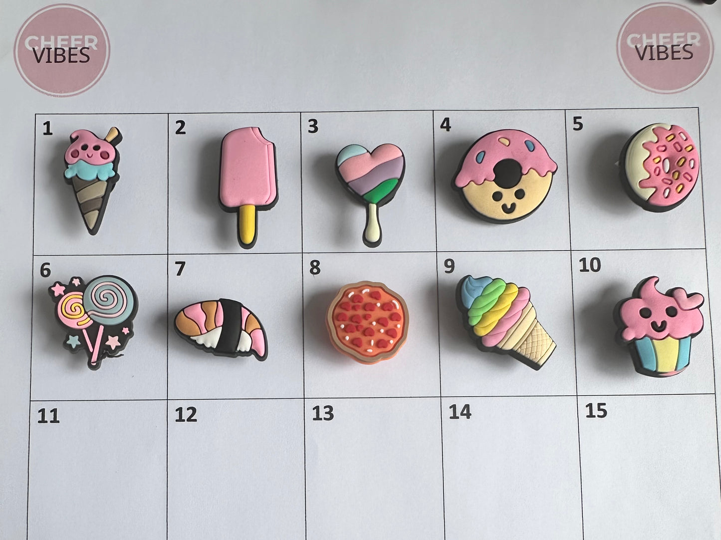 Desert croc charms
