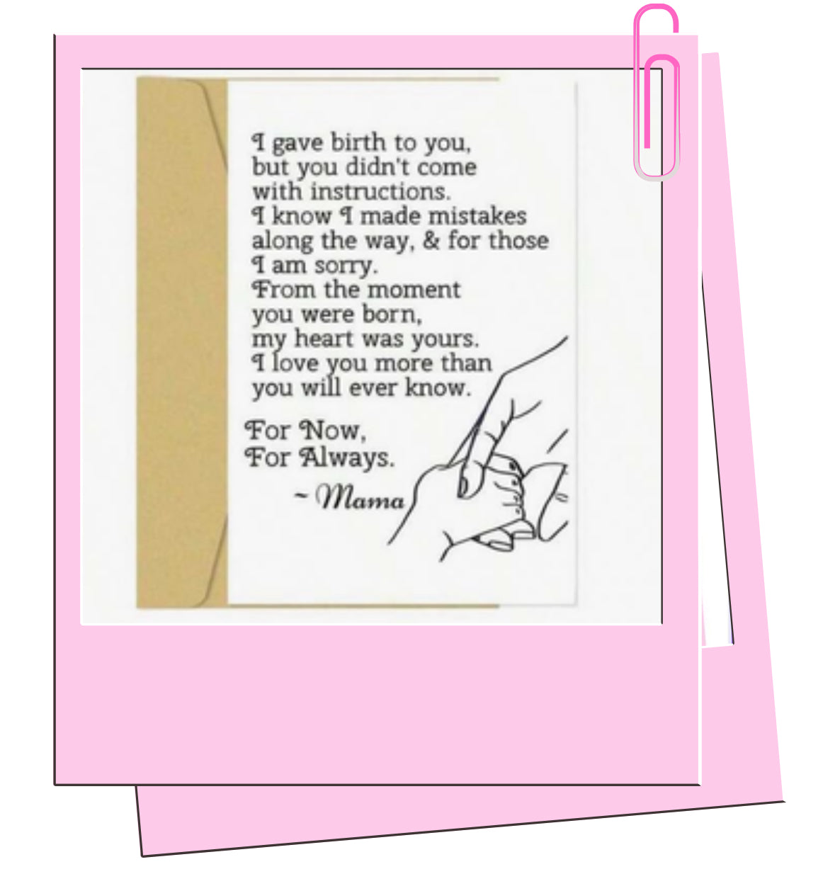 From mama card