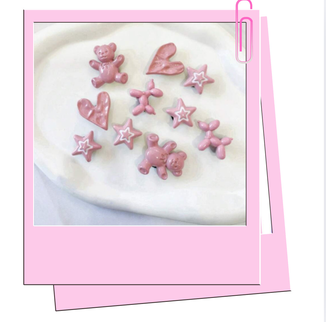 Pink croc charm