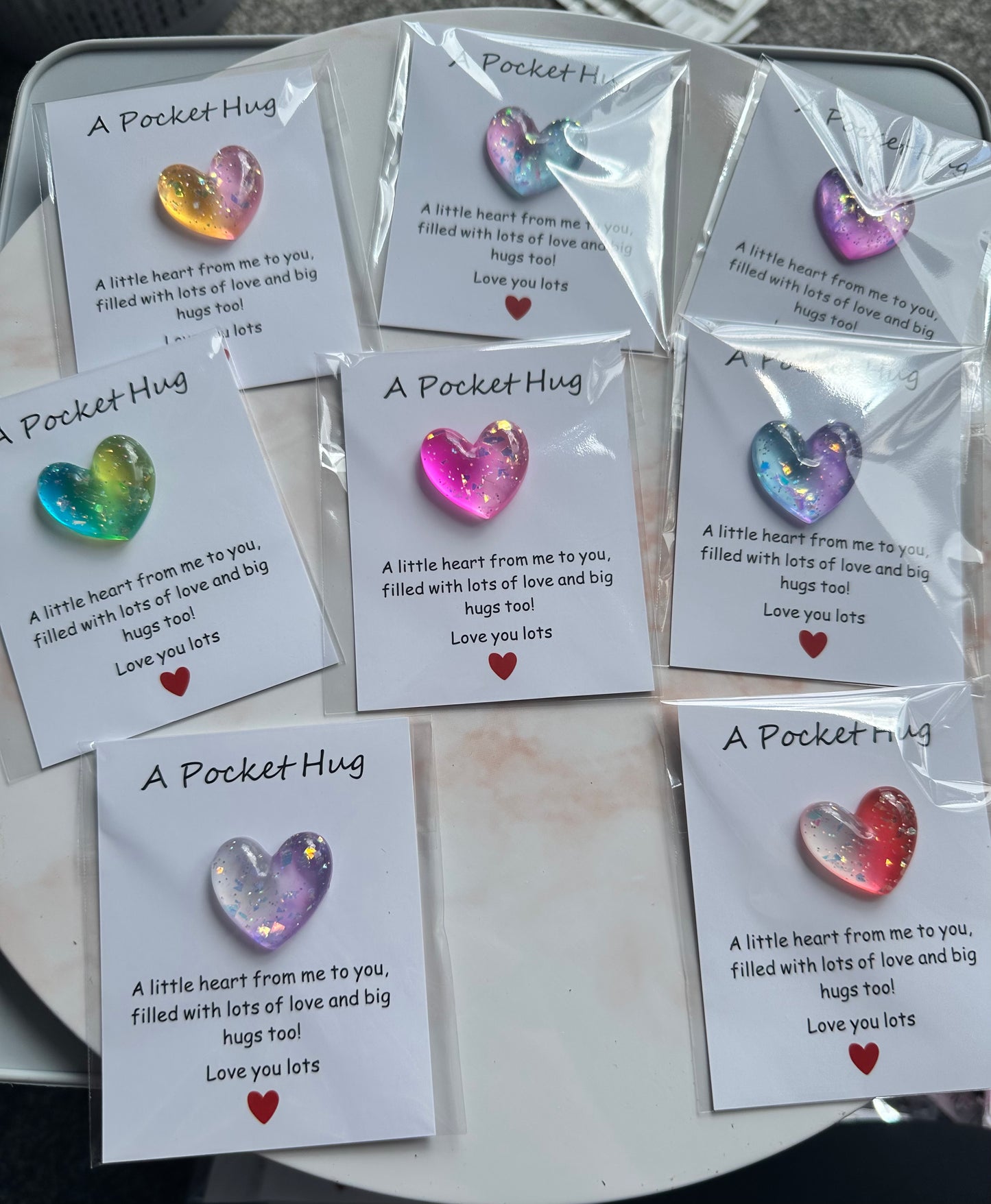 Colourful Heart Pocket Hug