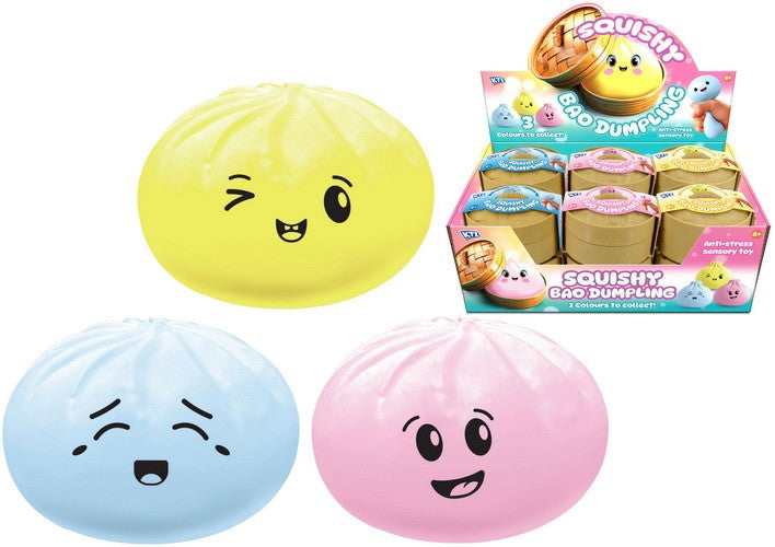 COLOURED SQUISHY DUMPLING IN DUMPLING CASE
