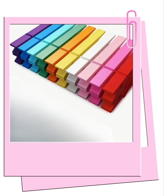 Multi colour pegs