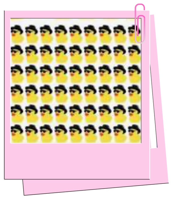 Yellow cool with hats ducks