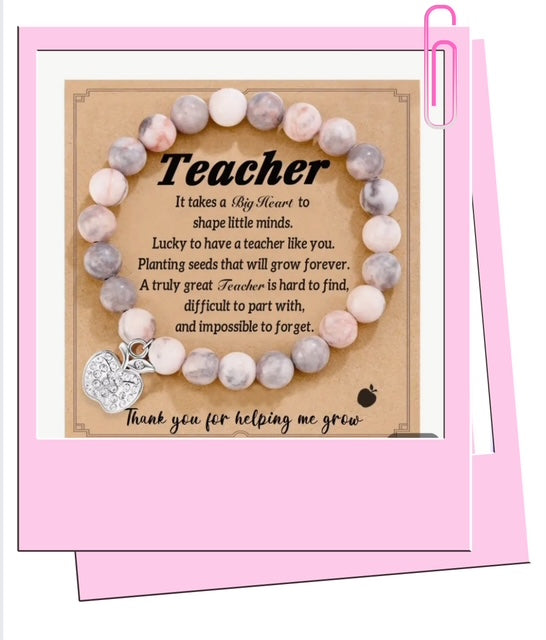 Pink Teacher Bracelet