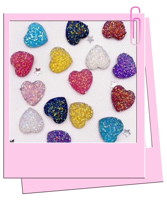 Mini glitter hearts