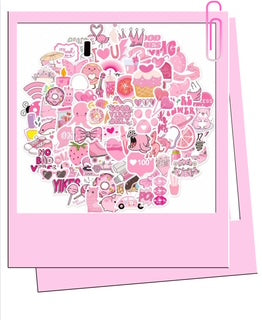 Pink stickers B