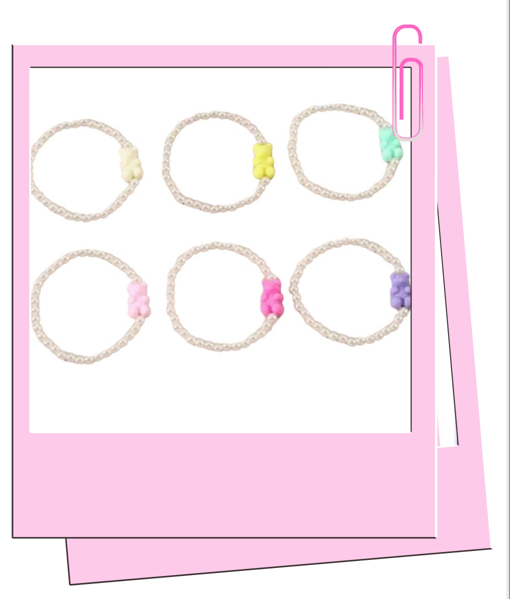 Pearl Gummy Bear Bracelet A