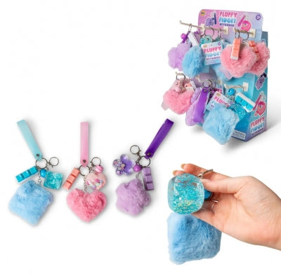 Fluffy Fidget Key Chains