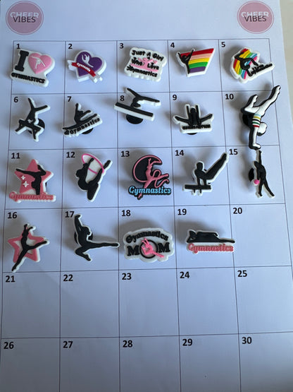 Gymnastics croc charms