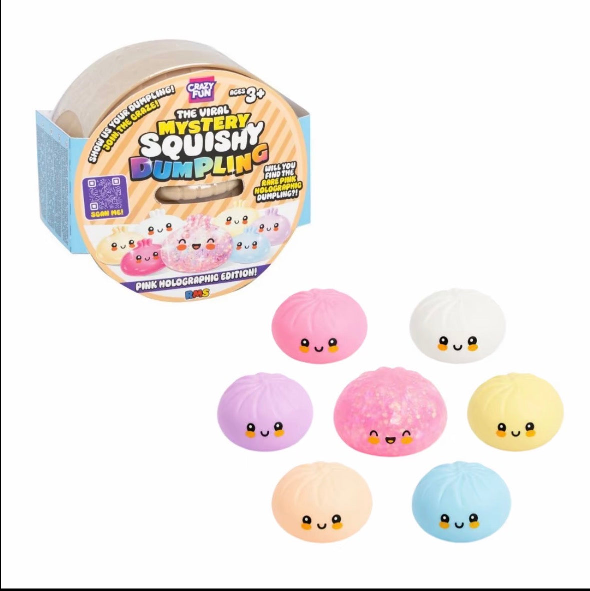 CRAZY FUN PINK HOLOGRAPHIC DUMPLING