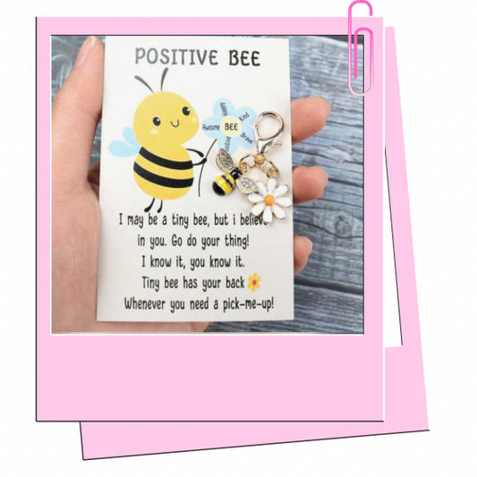 Bee charm pocket hug