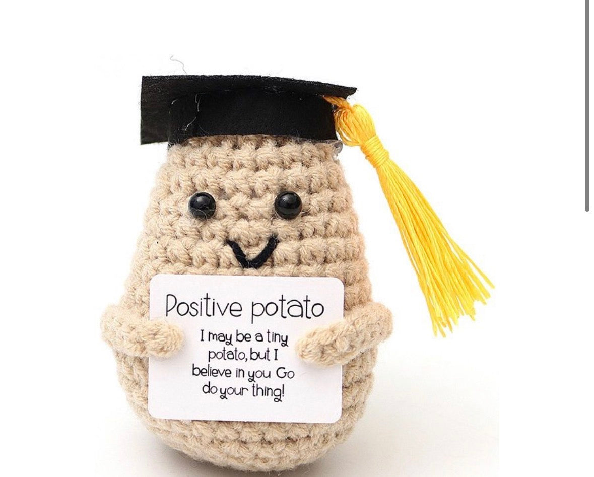 Positive Graduation Crochet Gift