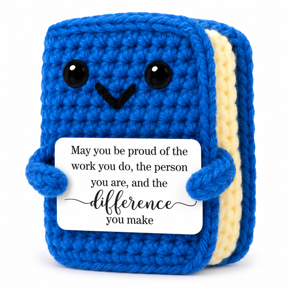 Positive Blue Book Crochet Gift
