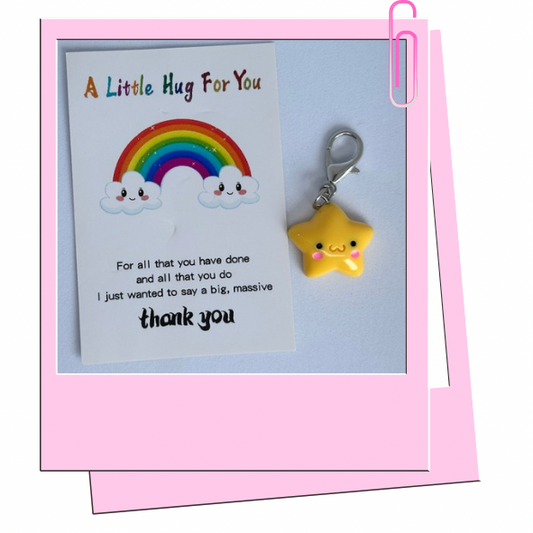 Star charm pocket hug