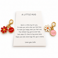 Lucky Flower Charm Pocket Hug good luck mini flower keepsake gift in Pink and White or Red from Cheer Vibes