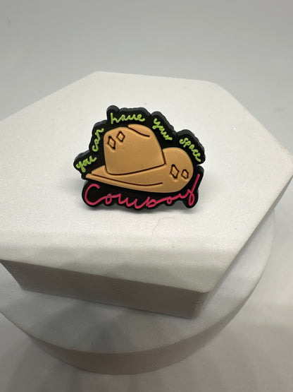 Cowboy lace charms