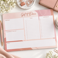 A4 Get It Done Planner Pad – Soft Pink Daily To-Do Organiser