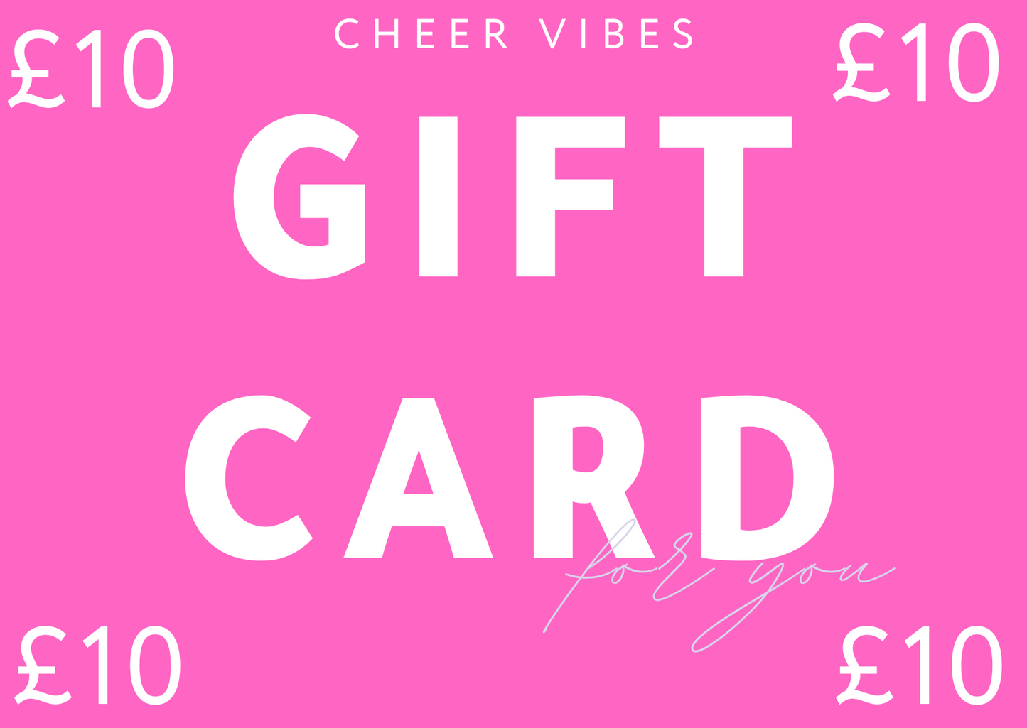 Cheer Vibes gift card