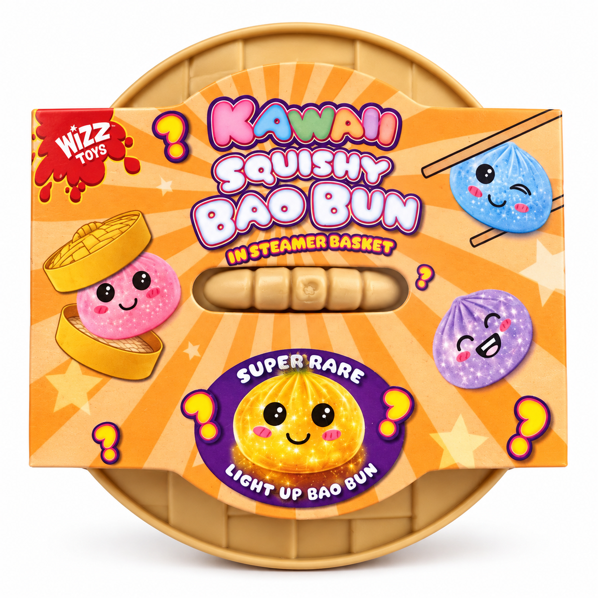 Kawaii Squishy Bao Bun Mystery Toy – Super Rare Light Up Dumpling 5.5cm