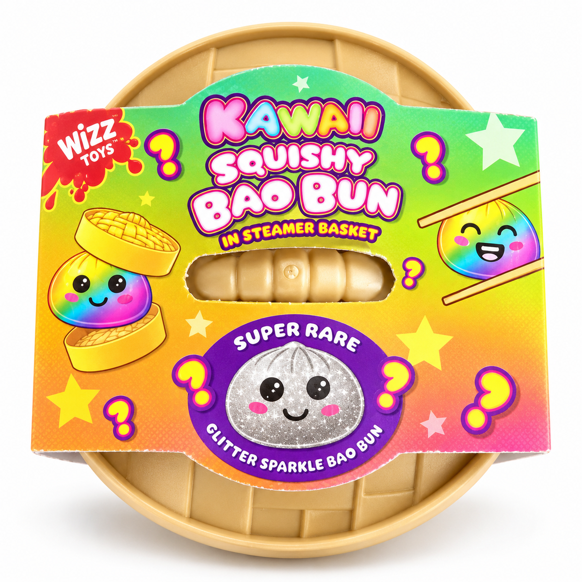 Kawaii Squishy Bao Bun Mystery Toy – Super Rare Glitter Sparkle 5.5cm