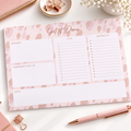 A4 Get It Done Planner Pad – Pink Leopard Print To-Do List & Daily Organiser