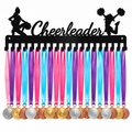 Cheerleader medal holder for displaying cheerleading competition medals