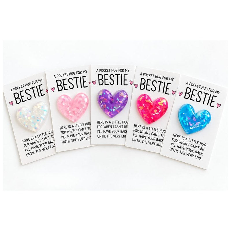 Bestie Heart Pocket Hug – Friendship Keepsake Gift
