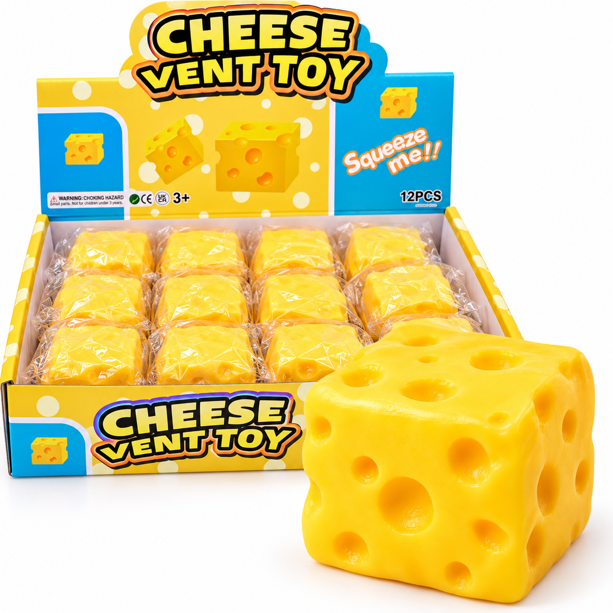 Squishy Cheese Sensory Squeeze Toy