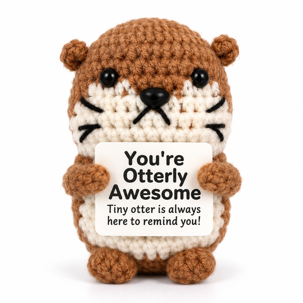 Positive Otterly Crochet Gift