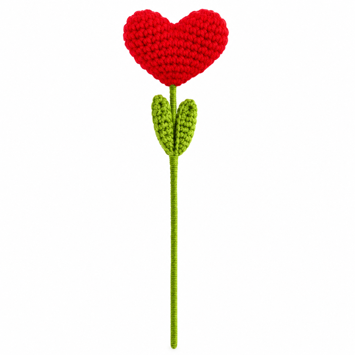 Positive Heart Flower Crochet Gift