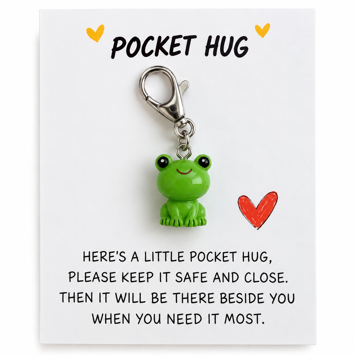 Frog Charm Pocket Hug – Cute Mini Friendship Gift