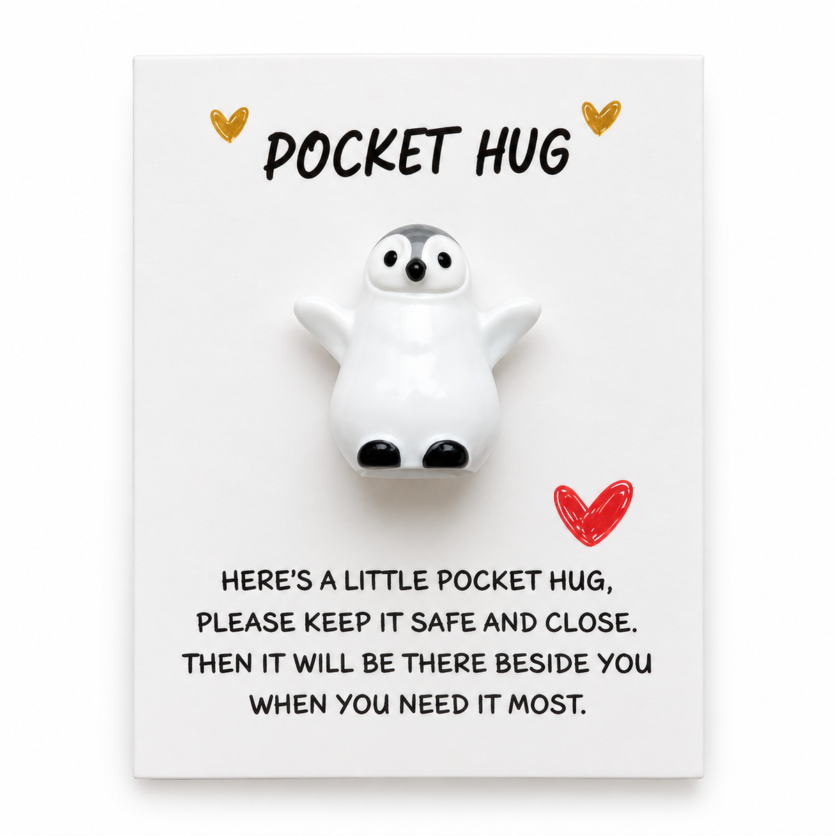 Penguin Pocket Hug – Sweet Animal Keepsake
