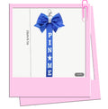 Blue pin me bag charm