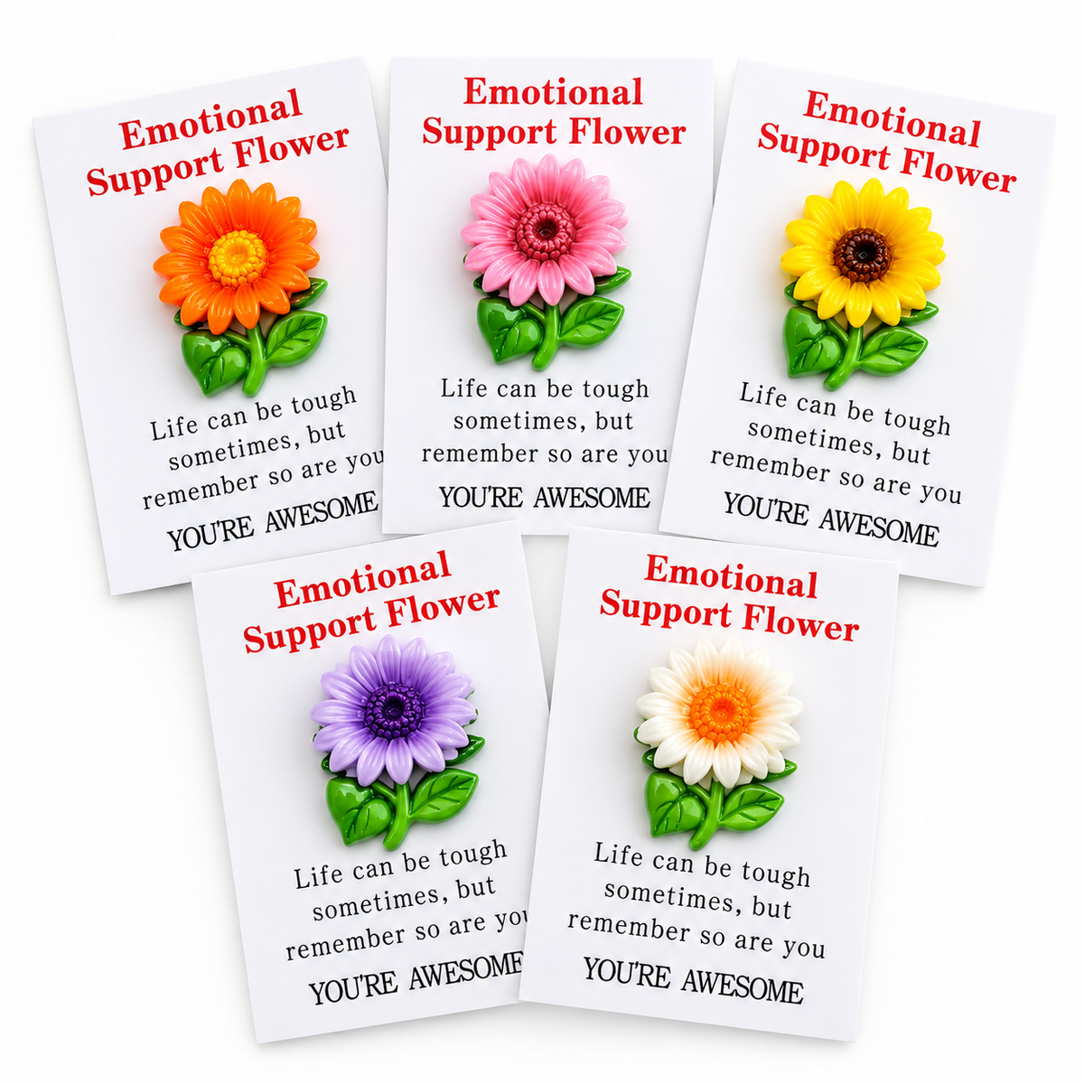 Emotional Support Flower Pocket Hug keepsake gift in assorted colours – Cheer Vibes