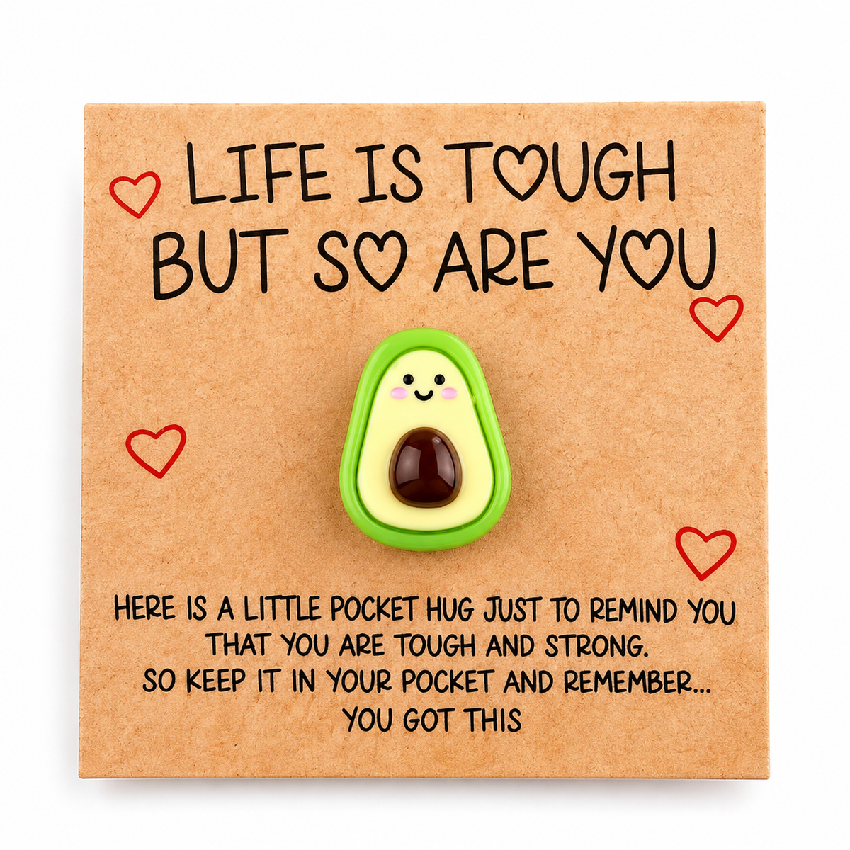 Avocado Pocket Hug – Cute Mini Encouragement Gift