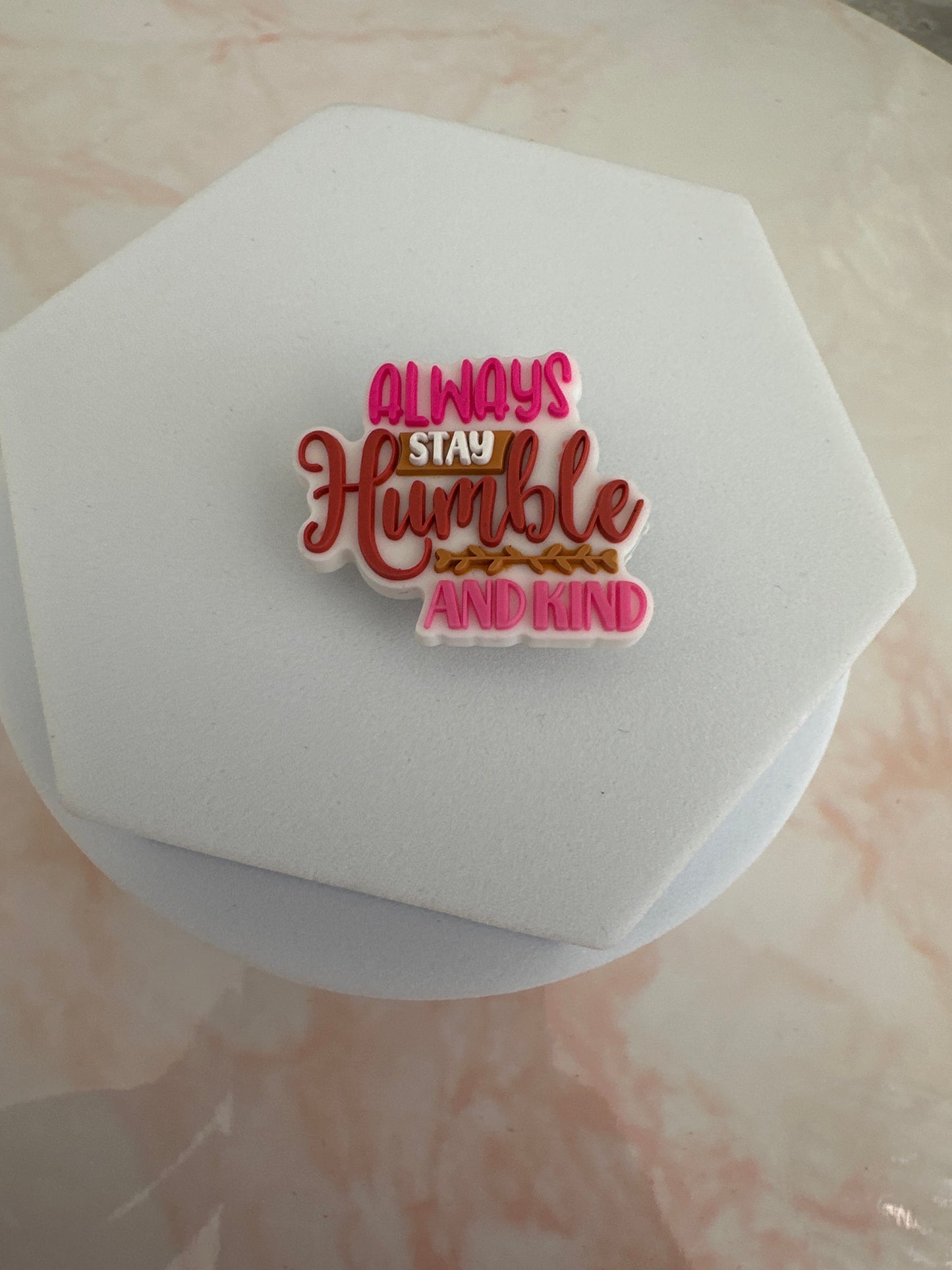 Inspirational croc charm