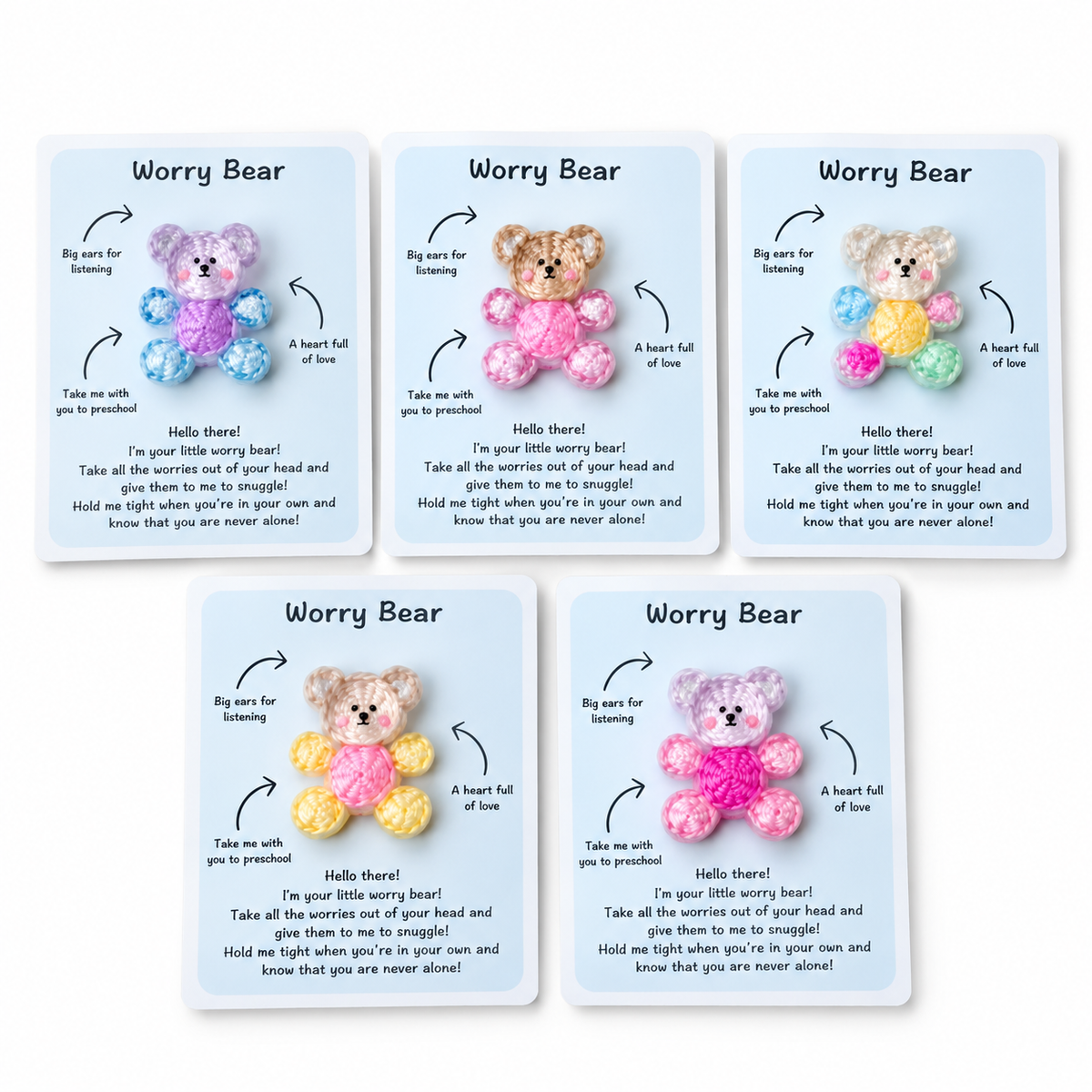Worry Bear Pocket Hug – Little Comfort & Encouragement Gift