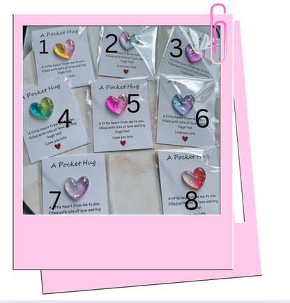 Colourful Heart Pocket Hug