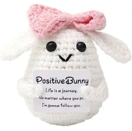 Positive bunny with bow