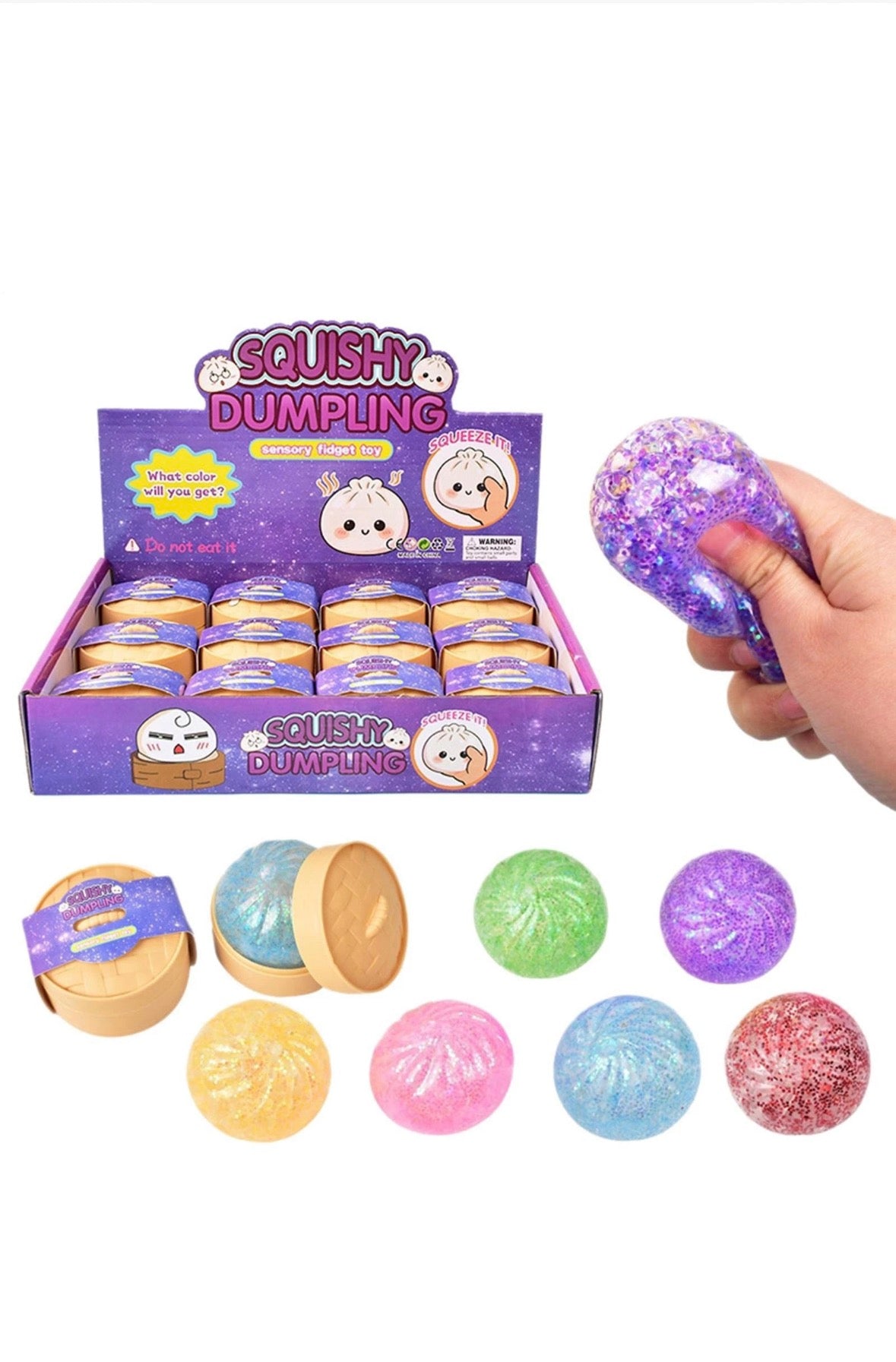 Mini glitter dumplings 5.5cm