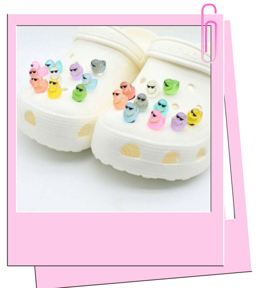 Ducks with chain croc charm