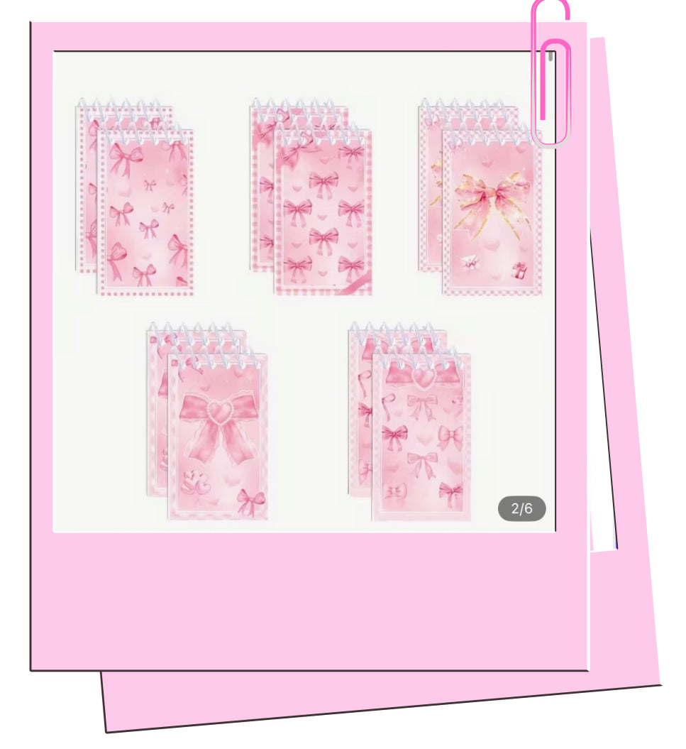 Mini bow notebook
