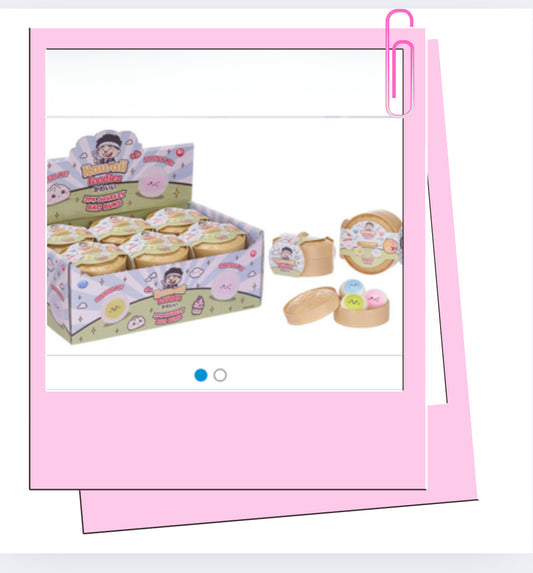 Kawaii Foodiez Squeezy Bao Buns 3 pack Dumpling 4.5cm