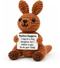 Positive Kangaroo Crochet Gift