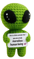 Positive Alien Crochet Gift